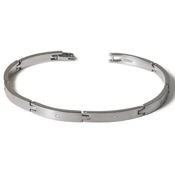 custom engraved bracelet for gifts -0319-02 Boccia Titanium Bracelet