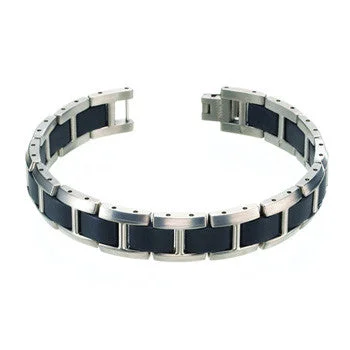 personalized family bracelet for gifts -0337-02 Boccia Titanium Bracelet