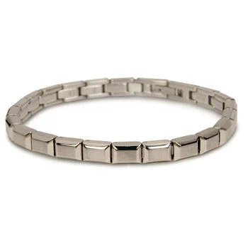 black leather bracelet for men -0369-01 Boccia Titanium Bracelet