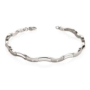 gemstone link bracelet for women -0370-03 Boccia Titanium Bracelet