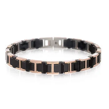 vintage charm bracelet for women -0388-04 Boccia Titanium Bracelet