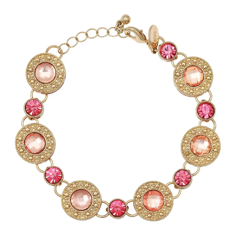 Gold Tone and Pink