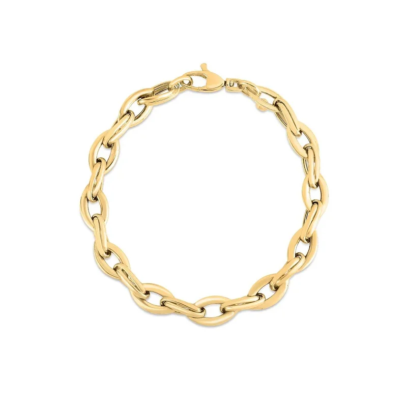 statement bracelet for women -Almond Link Bracelet