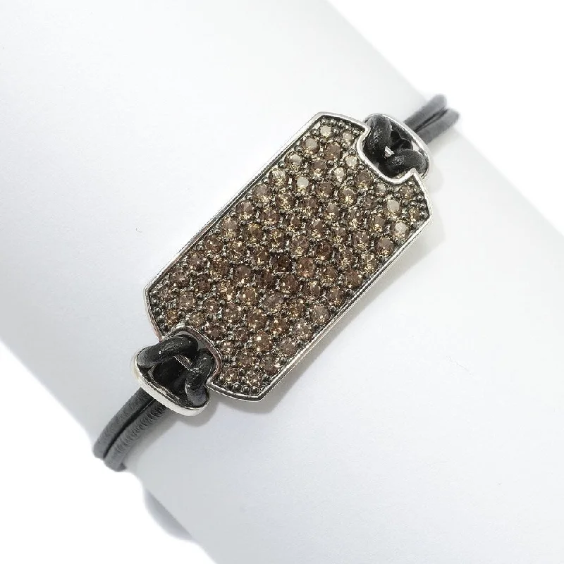 birthstone bracelet for women -925 Sterling Silver Smoky Quartz Bracelet