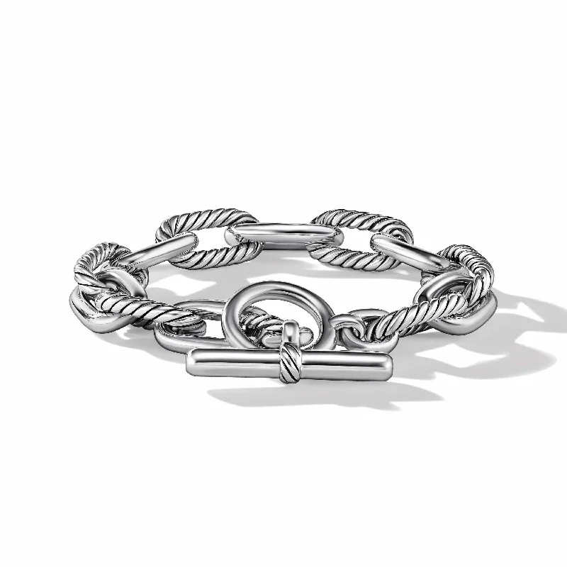 infinity bracelet for women -DY Madison Toggle Chain Bracelet in Sterling Silver