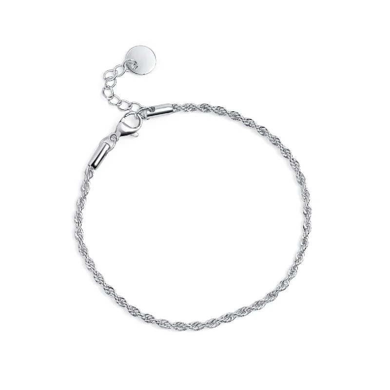 silver charm bracelet for women -Rocky Bracelet