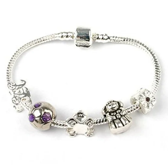 silver cuff bracelet for women -Teenager's 'Girl's Can Do Better' Silver Plated Charm Bead Bracelet