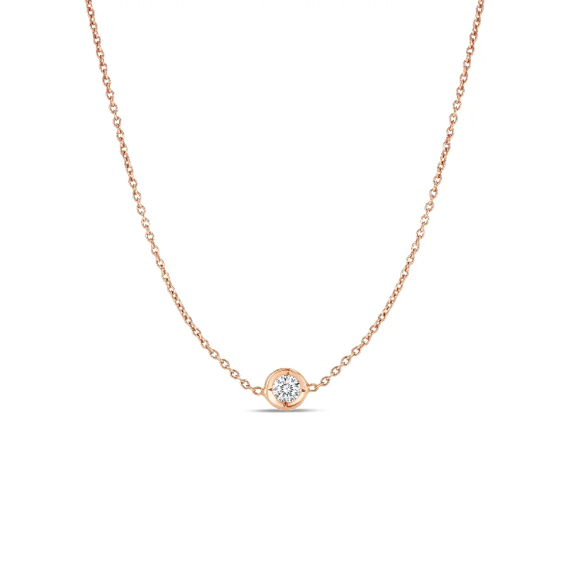 wedding necklace sets-Diamond Single Station Necklace