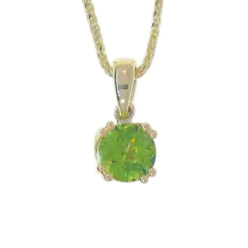 vintage gold necklaces-Peridot Necklace