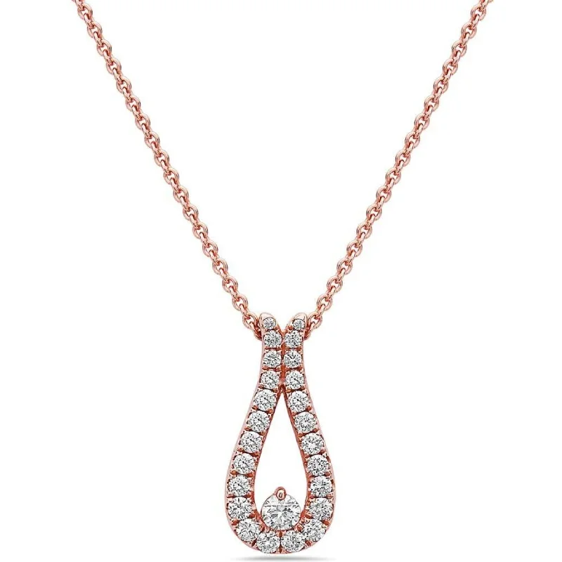 long gold chain necklaces-Diamond Pendant