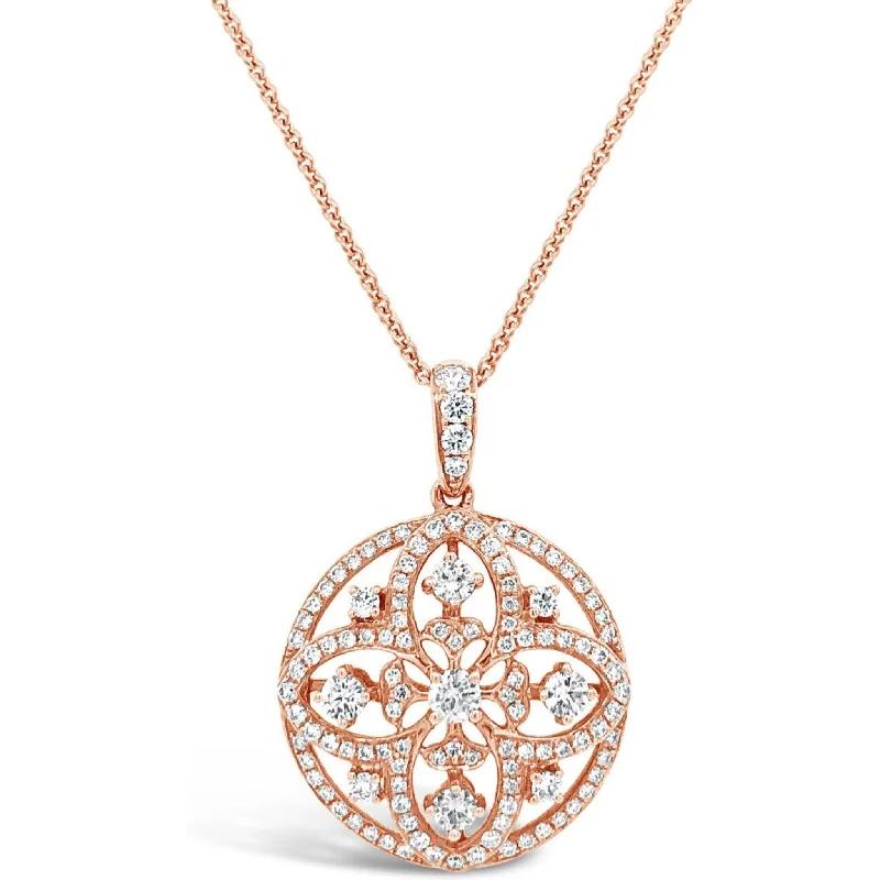 infinity necklaces for women-Diamond Medallion Pendant