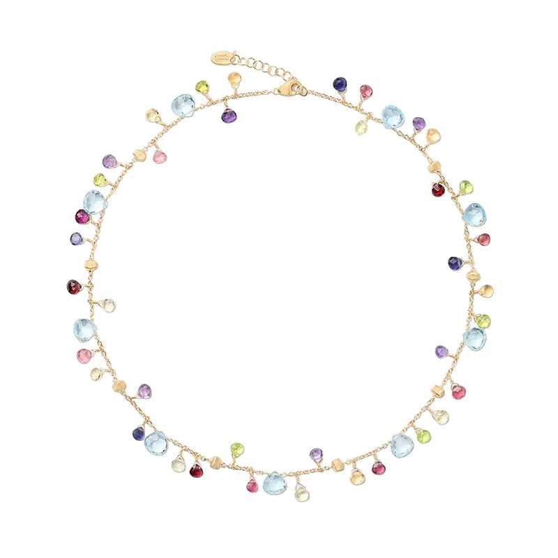 personalized jewelry necklaces-Mixed Gemstone Paradise Necklace