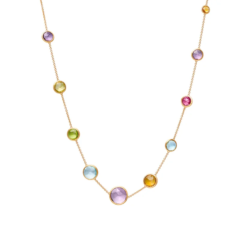 cross necklaces for men-Jaipur Long Gemstone Necklace