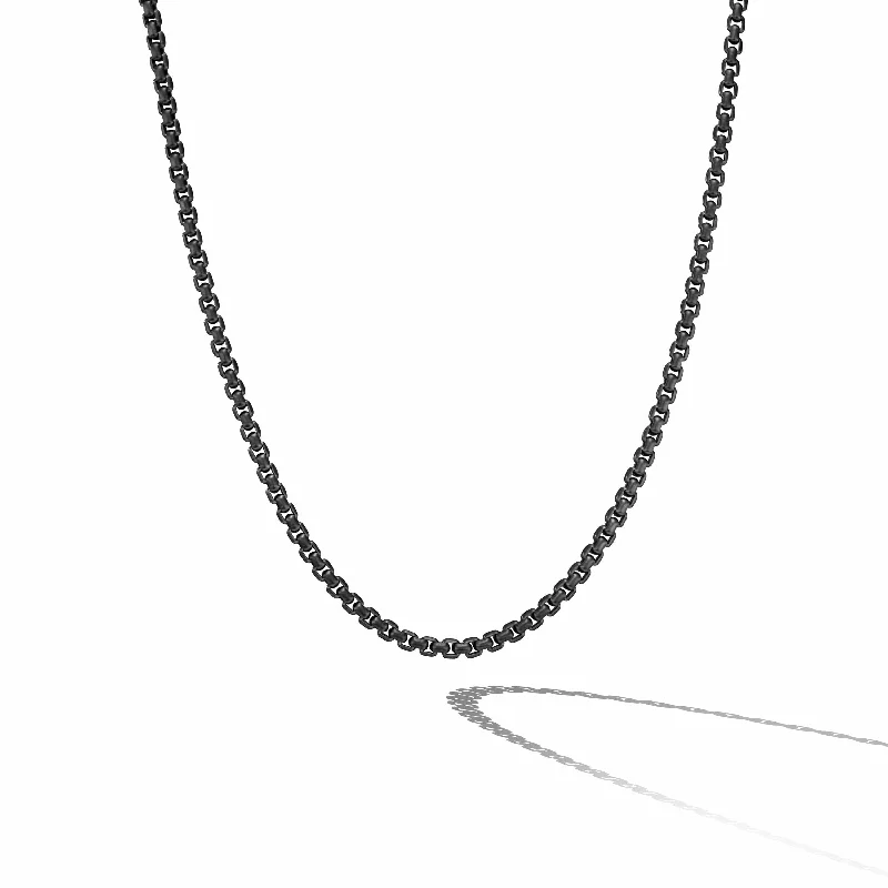 engraved necklaces for women-Box Chain Bracelet in Stainless Steel and Sterling Silver, 5mm