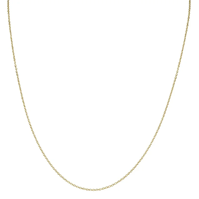 women’s layered necklaces-Fremada 14k Yellow Gold Diamond-cut Cable Chain (16-24 inch)