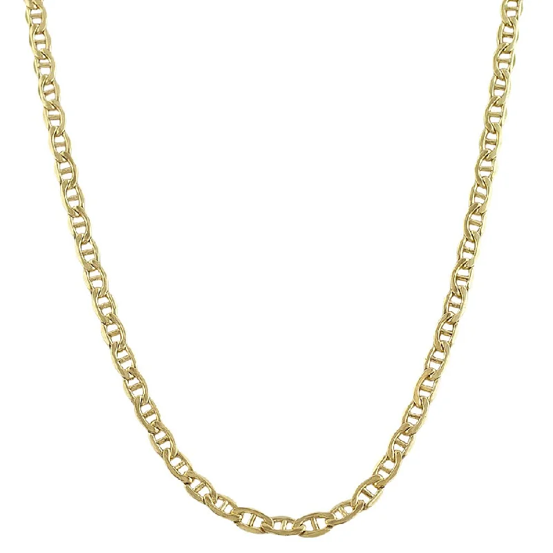 love heart necklaces for women-Fremada 14k Yellow Gold-filled Mariner Link Chain Necklace (18- 36 inch)