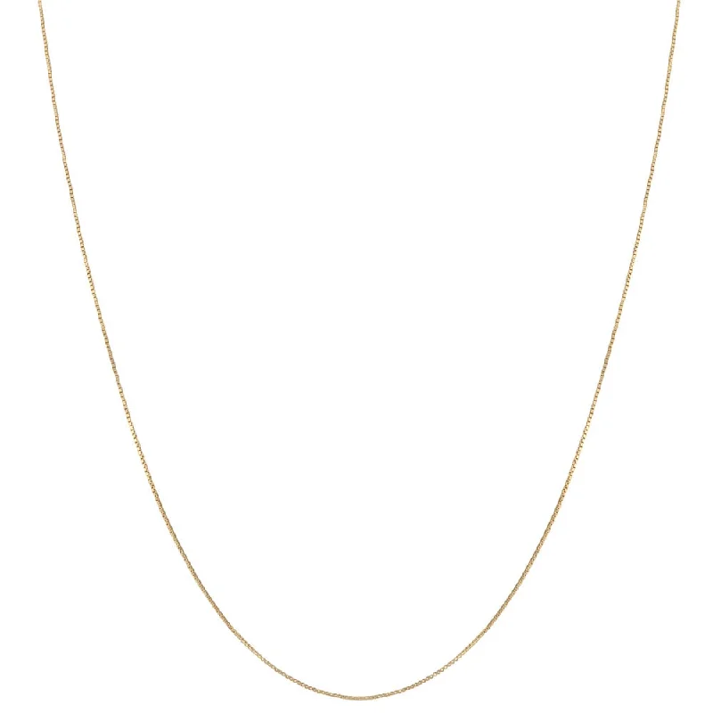 stylish gold necklaces-Fremada 18k Yellow Gold Box Chain (16, 18 or 20 inches)