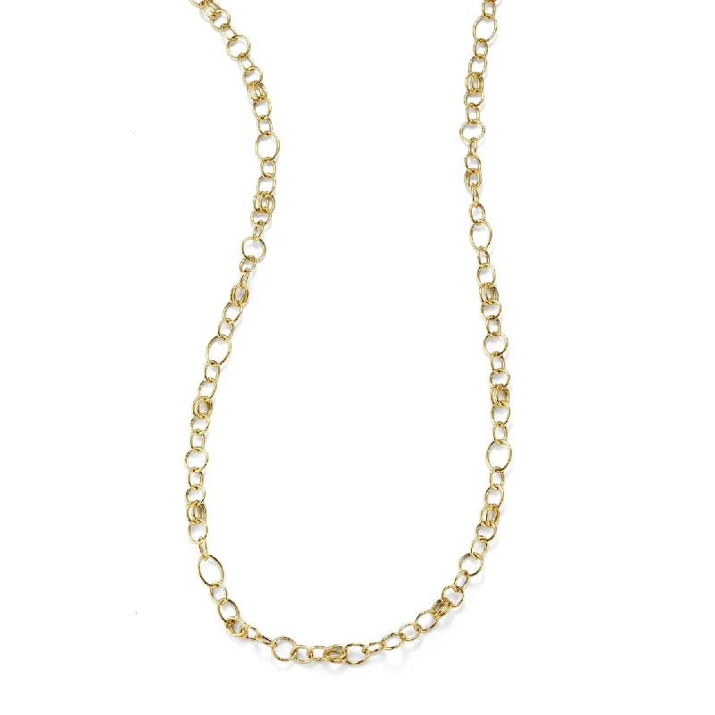 delicate silver necklaces-Classico Long Smooth Chain Necklace