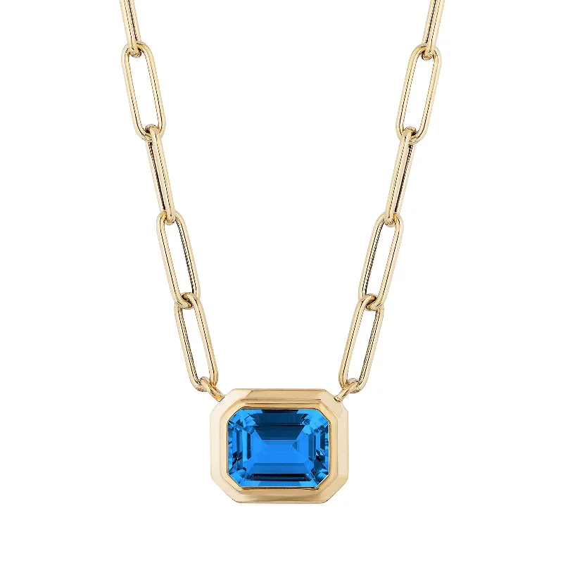 best necklaces for women-London Blue Topaz Manhattan Pendant