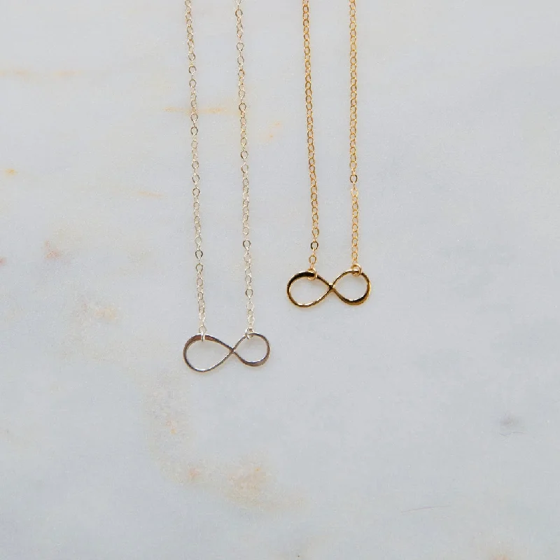 rose gold necklaces-Infinity Necklace