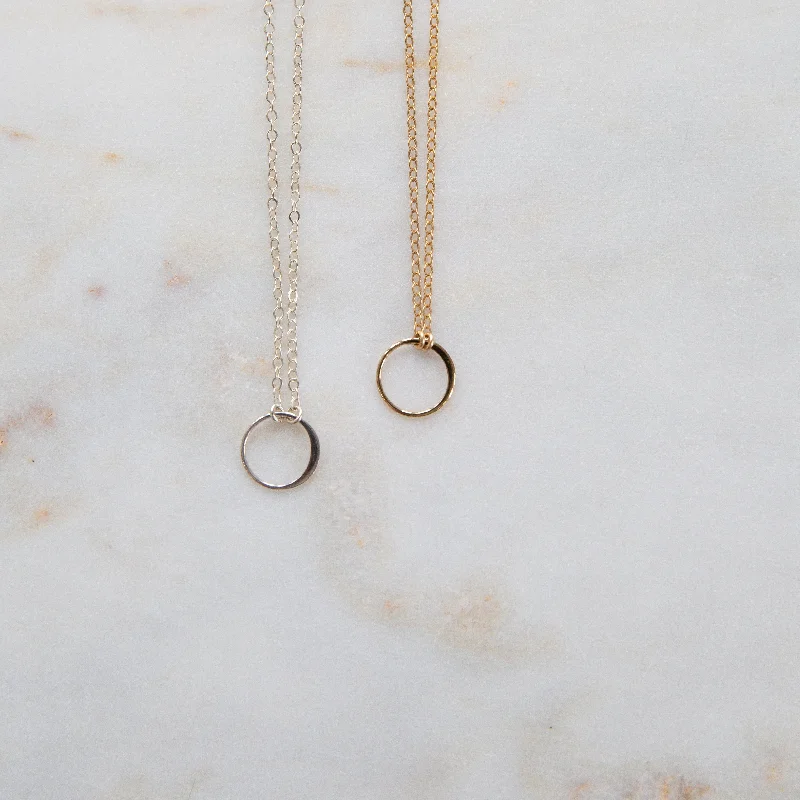 sapphire necklaces for women-Karma Circle Necklace