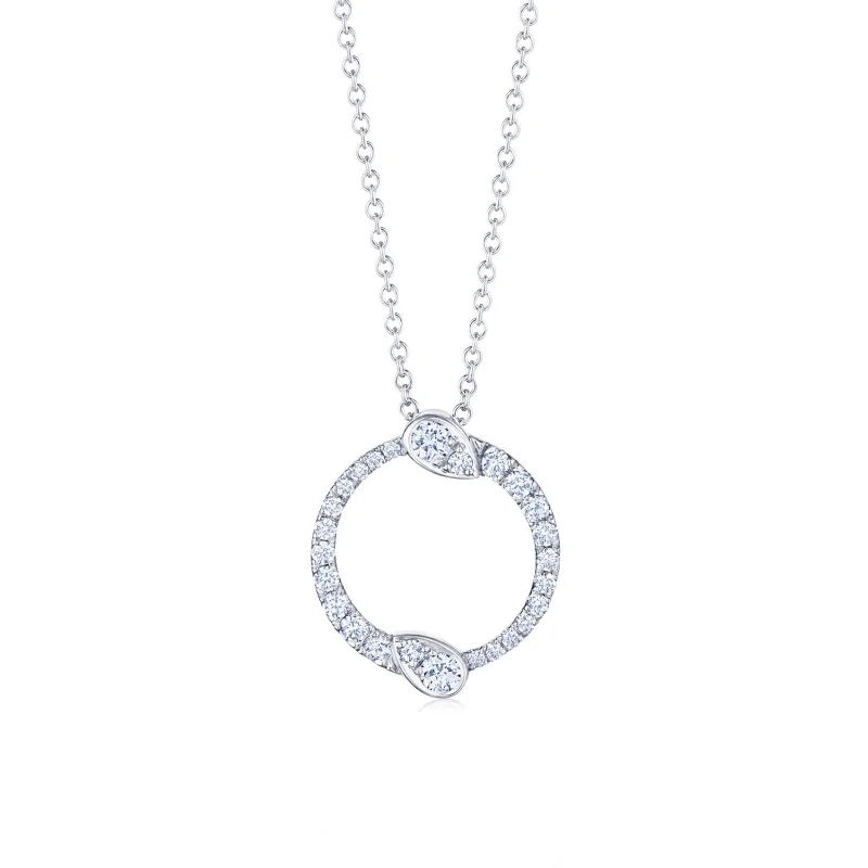 stylish gold necklaces-Eclipse Small Pendant with Diamonds