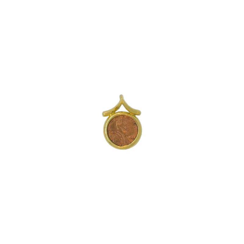 personalized birthstone necklaces-Mini Commemorative Lincoln Penny Pendant