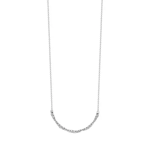 diamond pendant necklaces-Diamond Wave Necklace