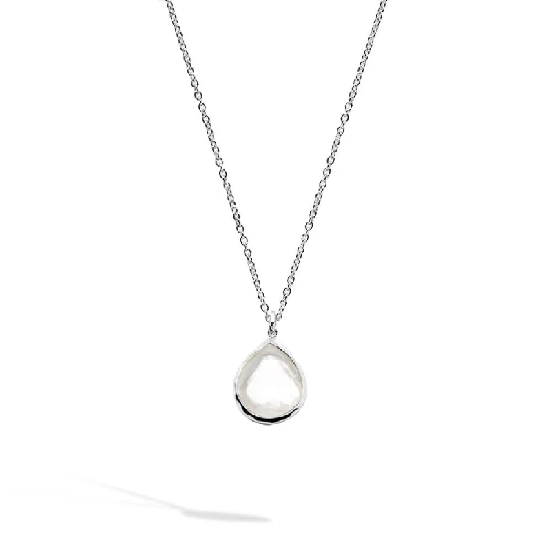 geometric necklaces for women-Wonderland Mini Teardrop Pendant