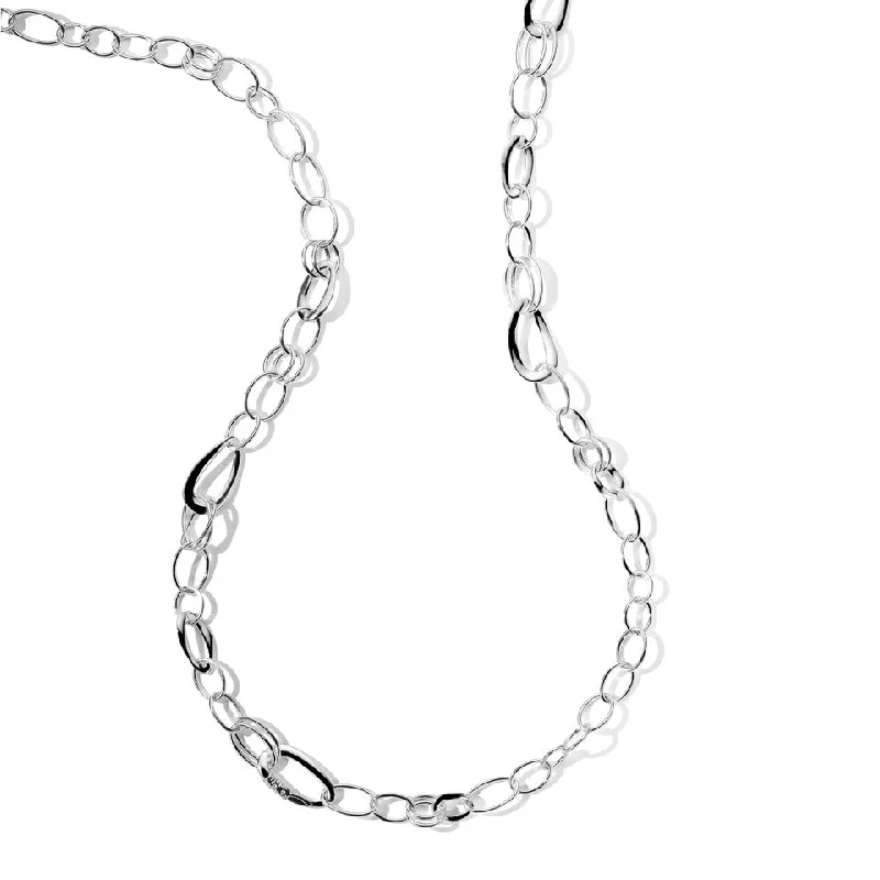 simple pendant necklaces for men-Classico Long Cherish Link Necklace