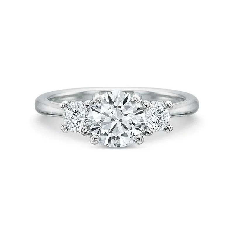 modern engagement ring for women -0.30 ctw Diamond Three-Stone Engagement Ring