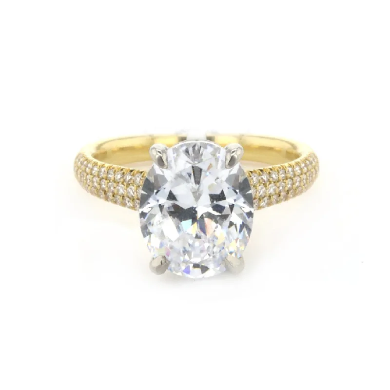 gold engagement ring for women -0.35 ctw Diamond Solitaire Engagement Ring