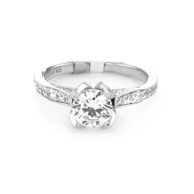 men’s platinum wedding band -0.38 ctw Diamond Solitaire Engagement Ring