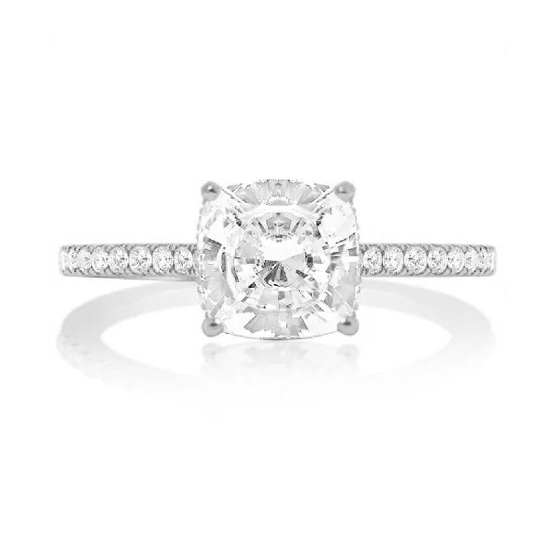 vintage style engagement ring -0.39 ctw Diamond Solitaire Engagement Ring