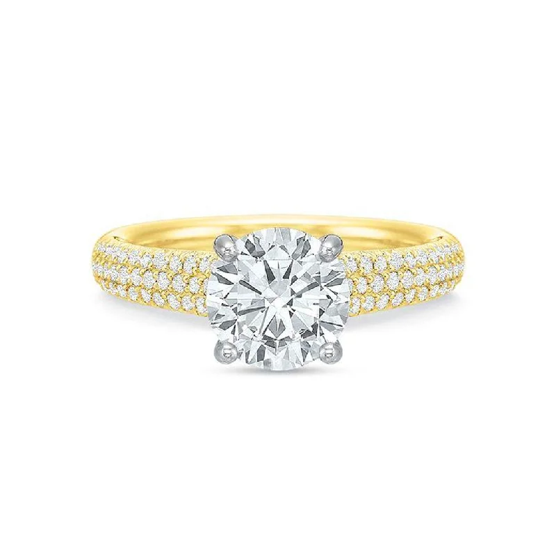 vintage diamond ring for women -0.41 ctw Diamond Solitaire Engagement Ring