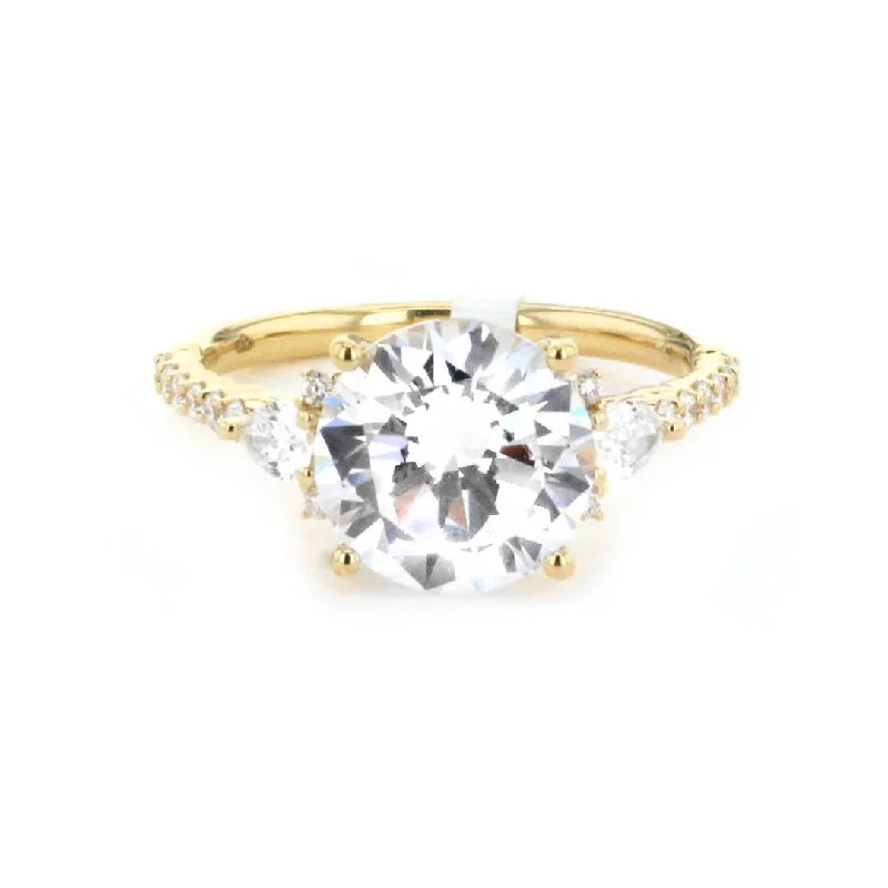 gold band ring for men -0.43 ctw Diamond Solitaire Engagement Ring