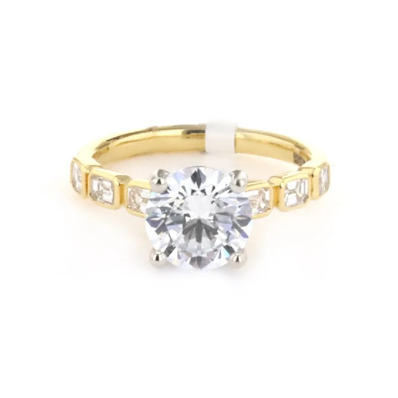 pearl ring for women -0.59 ctw Diamond Solitaire Engagement Ring