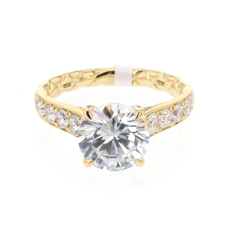 opal engagement ring for women -0.59 ctw Diamond Solitaire Engagement Ring