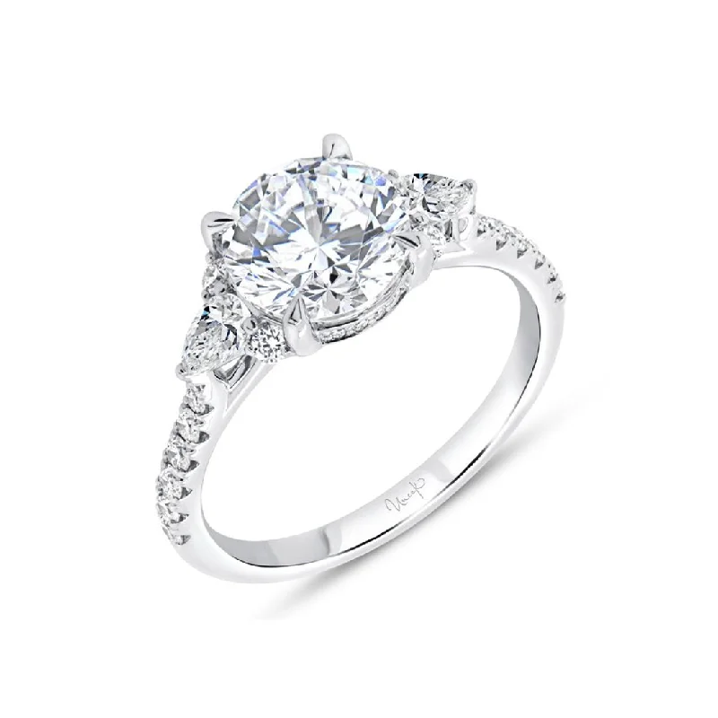 men’s wedding band with diamonds -0.60 ctw Diamond Hidden Halo Engagement Ring