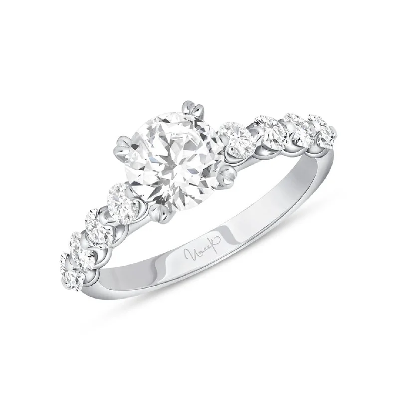 cushion cut diamond ring for women -0.63 ctw Diamond Solitaire Engagement Ring