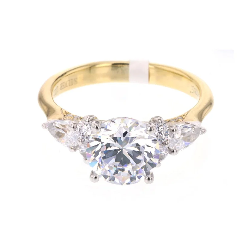 diamond halo ring for engagement -0.66 ctw Diamond Solitaire Engagement Ring