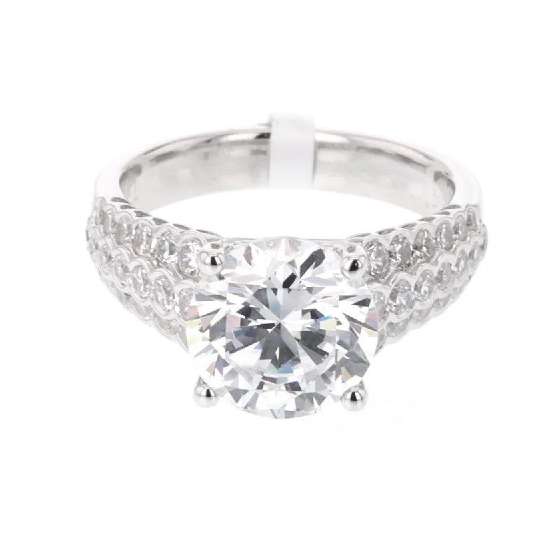 vintage engagement ring for her -0.72 ctw Diamond Solitaire Engagement Ring