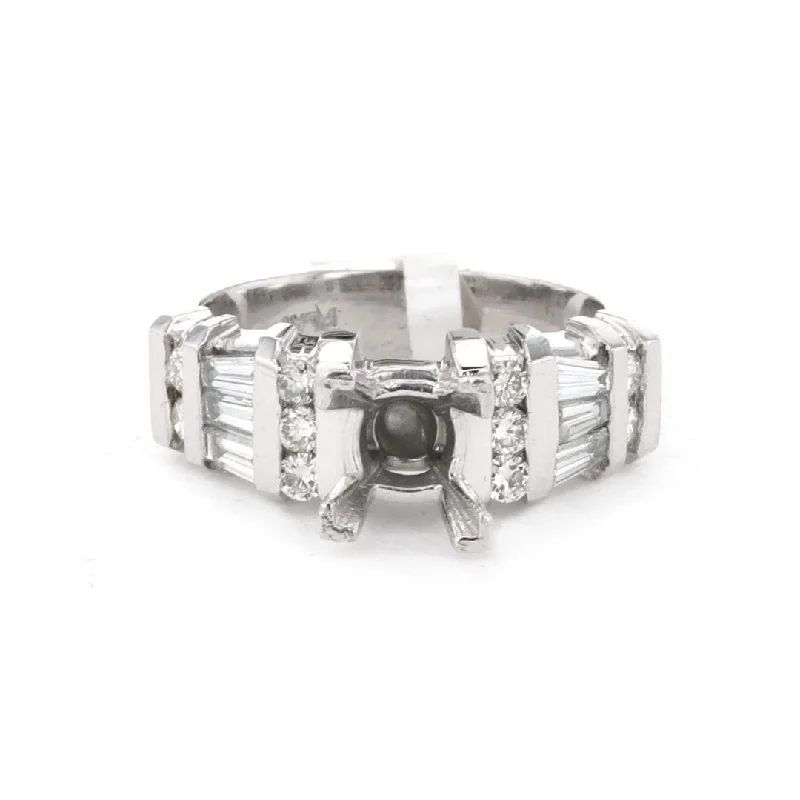 unique engagement rings for women -0.81 ctw Diamond Solitaire Engagement Ring