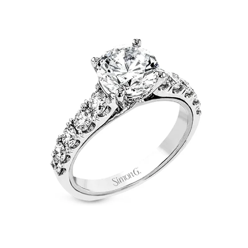 gold anniversary ring for women -0.84 ctw Diamond Solitaire Engagement Ring