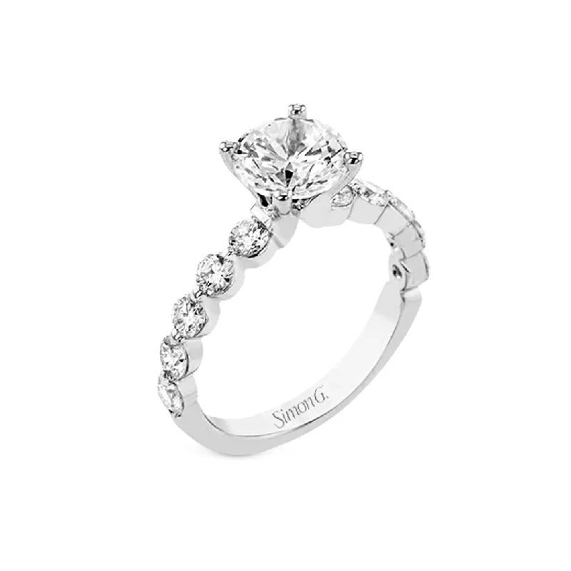 sterling silver ring for men -0.90 ctw Diamond Solitaire Engagement Ring