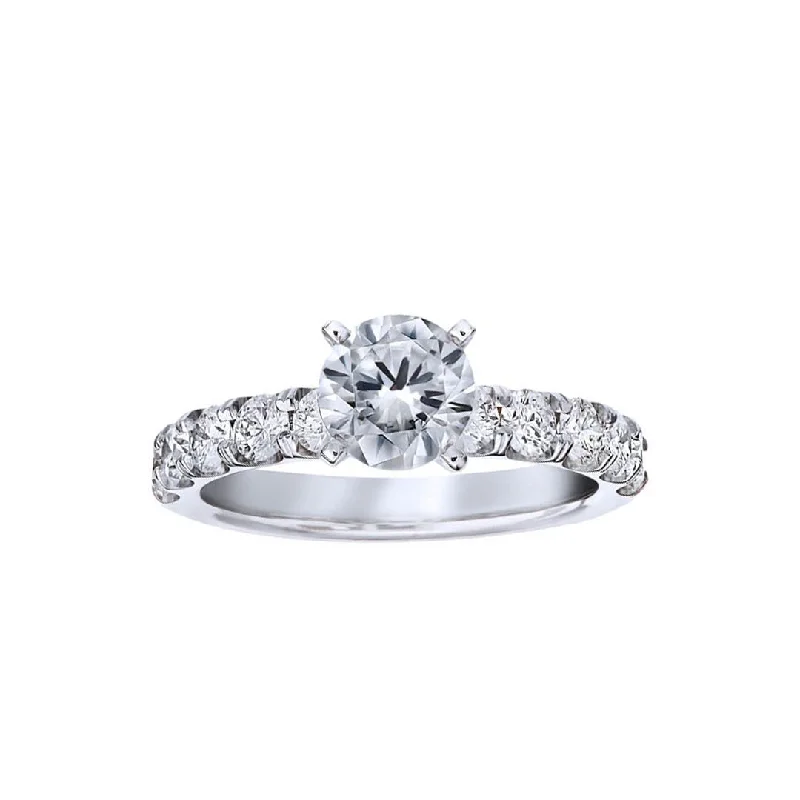 sapphire ring for women -0.90 ctw Diamond Solitaire Engagement Ring