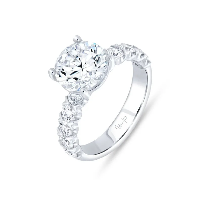 custom engraved ring for gifts -1.12 ctw Diamond Solitaire Engagement Ring