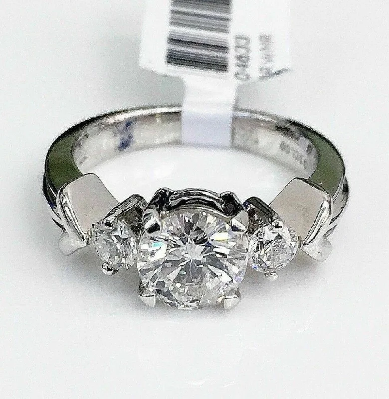 matching wedding rings for couples -1.47 Carats t.w. Diamond Wedding/Engagement Ring EGL USA 1.11 Center Diamond 14K