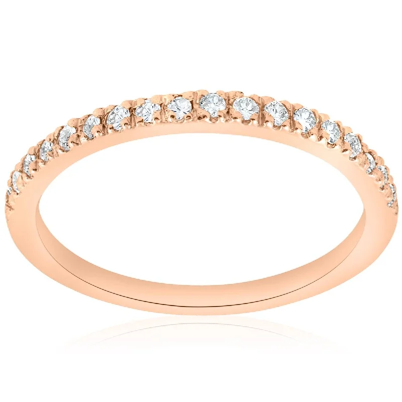 oval diamond engagement ring for women -1/4ct Diamond Ring 14K Rose Gold