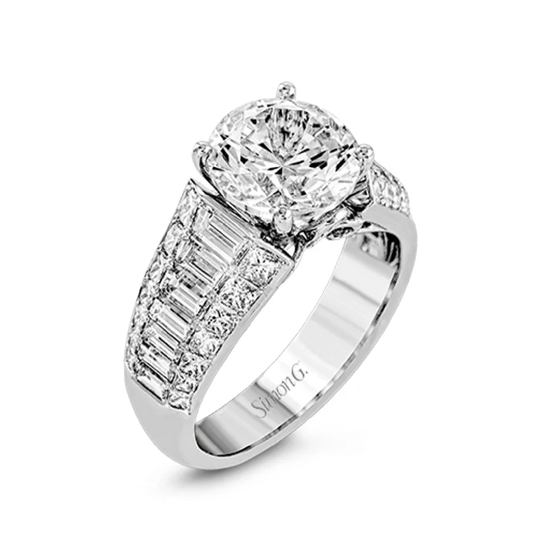 signet ring for men -2.12 ctw Diamond Solitaire Engagement Ring